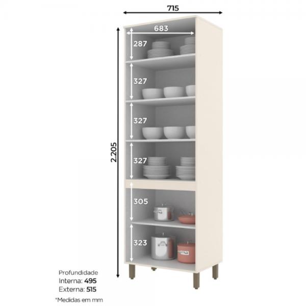 CRISTALEIRA HENN CONNECT 4PT VD 71,5 - Imagem 3