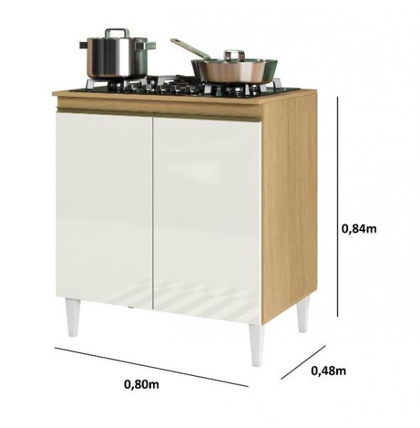 BALCAO ARAMOVEIS KELLY P/COOKTOP 2PT 0,80CM 2002403 - Imagem 4
