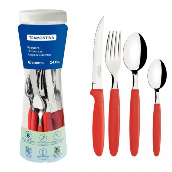 FAQUEIRO TRAMONTINA IPANEMA POTE 24 PCS