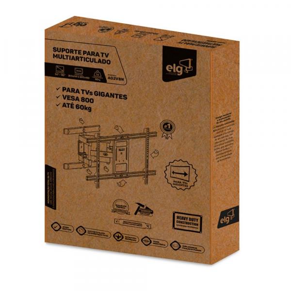 SUPORTE ELG MULTIARTICULADO VESA 800 DE 50" A 90" - Imagem 4
