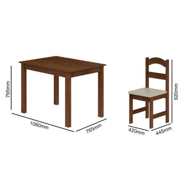 CONJ MESA ARAUNA PRIMAVERA 4CAD - Imagem 3