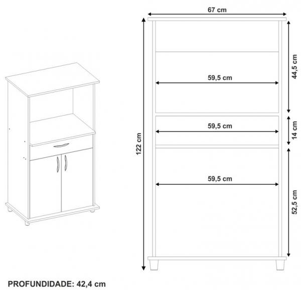BALCAO NOTAVEL P/ MICRO-ONDAS/FORNO 3070 - Imagem 8