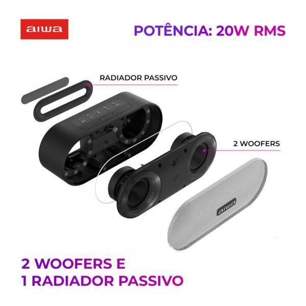 CAIXA DE SOM AIWA MINI SPEAKER AWSSP01 - Imagem 2
