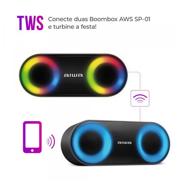 CAIXA DE SOM AIWA MINI SPEAKER AWSSP01 - Imagem 6
