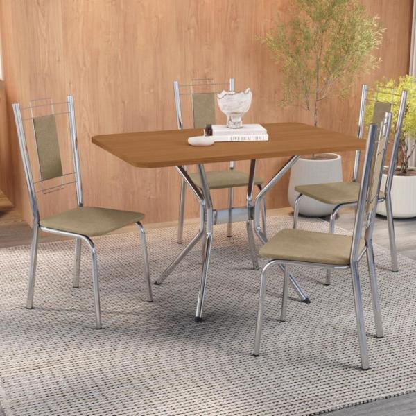 CONJ MESA KAPPESBERG 4CAD CROMADA - Imagem 2
