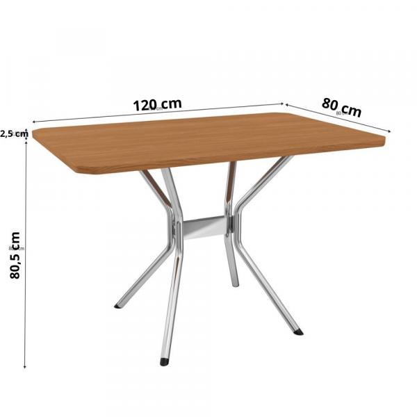 CONJ MESA KAPPESBERG 4CAD CROMADA - Imagem 4