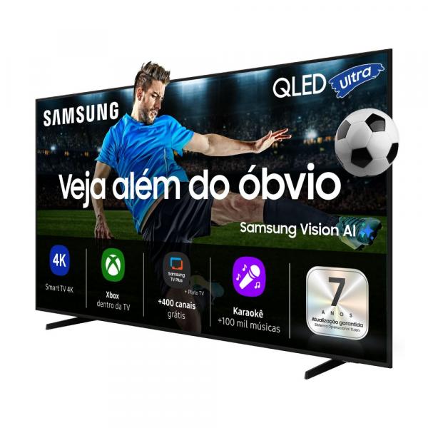 TV 75" SAMSUNG SMART VISION IA QLED ULTRA 4K GAMING QN75Q7FAA - Imagem 2