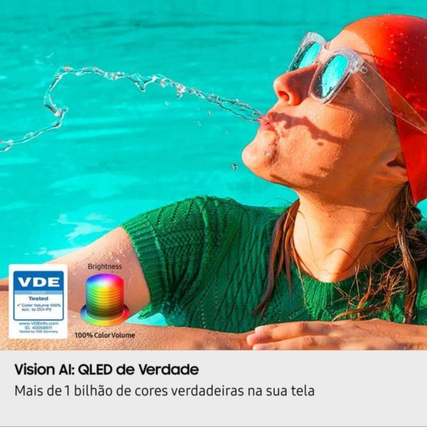 TV 75" SAMSUNG SMART VISION IA QLED ULTRA 4K GAMING QN75Q7FAA - Imagem 6