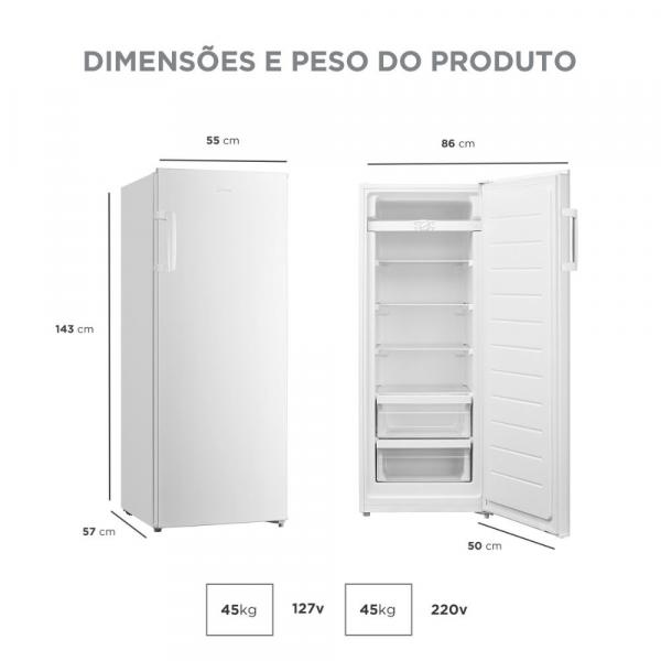 FREEZER MIDEA VERT MDRU276 196L - Imagem 5