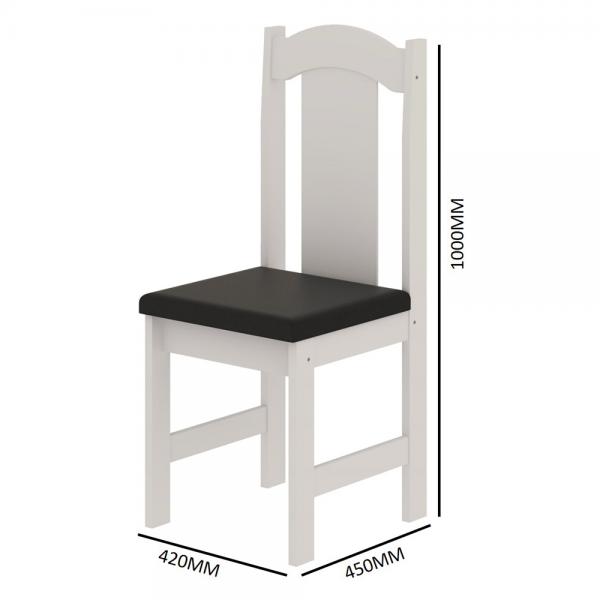 CONJ MESA ARAUNA ESTILO 4 CAD TP MDF - Imagem 4