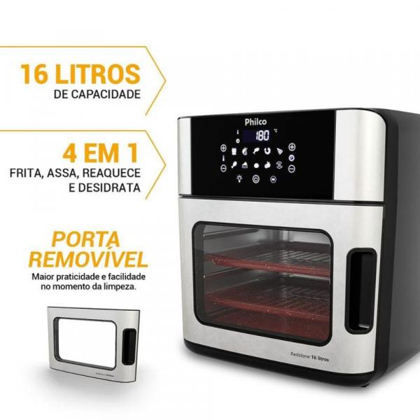 FRITADEIRA PHILCO AIR FRYER OVEN 16L DIGITAL PAF16 - Imagem 5
