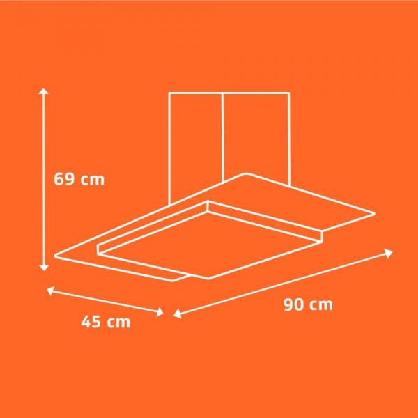 COIFA BRASTEMP 90CM TIMER BAP90AR - Imagem 6