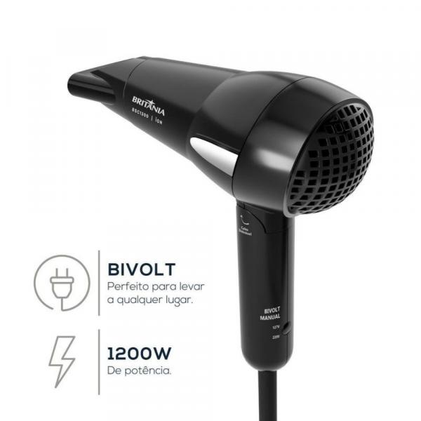 SECADOR BRITANIA ION TOURMALINE BSC1200 1200W - Imagem 3