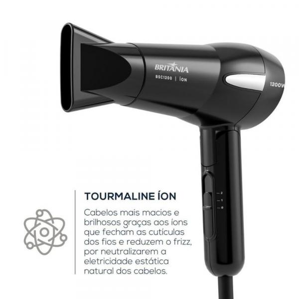 SECADOR BRITANIA ION TOURMALINE BSC1200 1200W - Imagem 4
