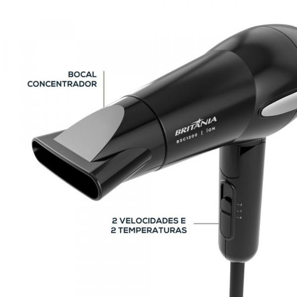 SECADOR BRITANIA ION TOURMALINE BSC1200 1200W - Imagem 5