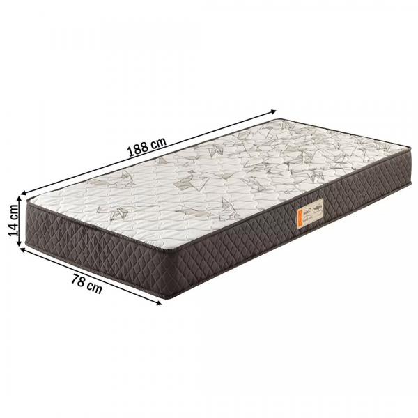 COLCHAO ECOFLEX ECOLINE D-23 0,78X1,88X0,14 - Imagem 2