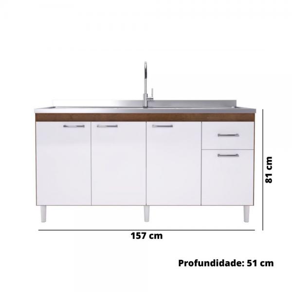BALCAO INDEKES POP P/ PIA 4PT 1GAV 1,57M 6115 - Imagem 2