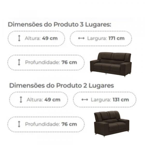 ESTOFADO PARANA SANDERO 3X2 LUG - Imagem 2
