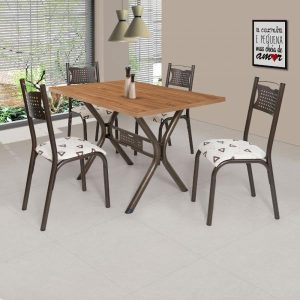 CONJ MESA CIPLAFE POEME 4 CAD 1,20X0,80 TP BP