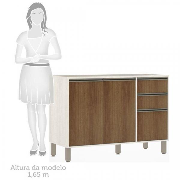BALCAO LUCIANE LINEA 1,20 2PT 3GV S/ TP - Imagem 3