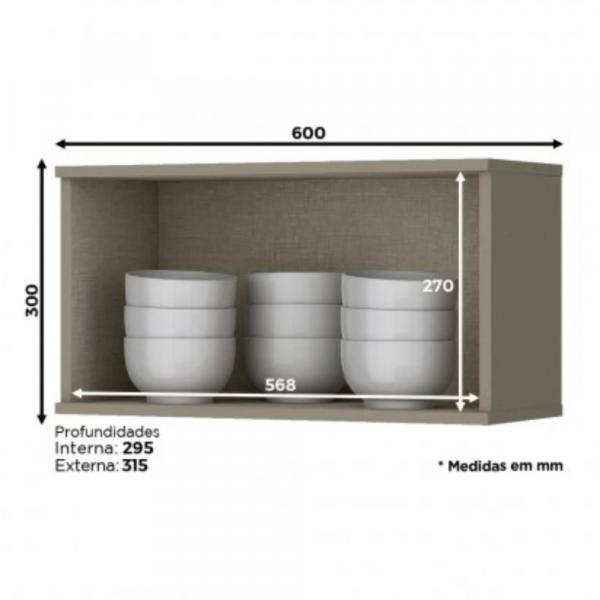 ARMARIO HENN CONNECT 1PT BASC 60CM - Imagem 6