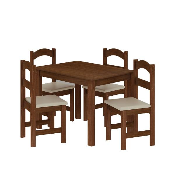 CONJ MESA ARAUNA PRIMAVERA 1,06X0,76 4CAD TP MDF - Imagem 2