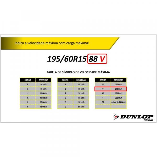 PNEU PASSEIO 195/60R15 DUNLOP 88V SPORT FM800 - Imagem 5