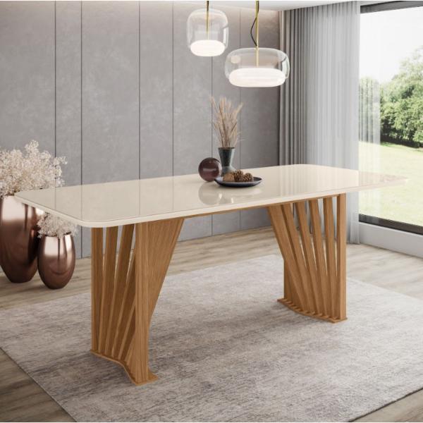 CONJ MESA HENN ADRIANA 6 CAD 2,00X0,80 ANNE TP VD - Imagem 2
