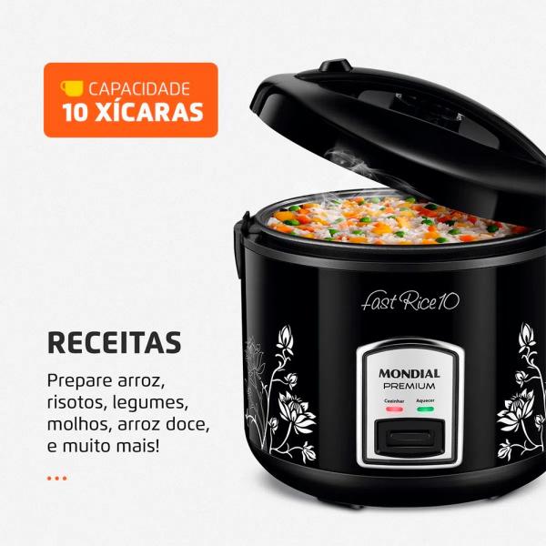 PANELA ELETRICA ARROZ MONDIAL 5L PE-44 10X - Imagem 3