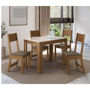 CONJ MESA INDEKES BELGICA 4 CAD 1,08X,068 TP MDF