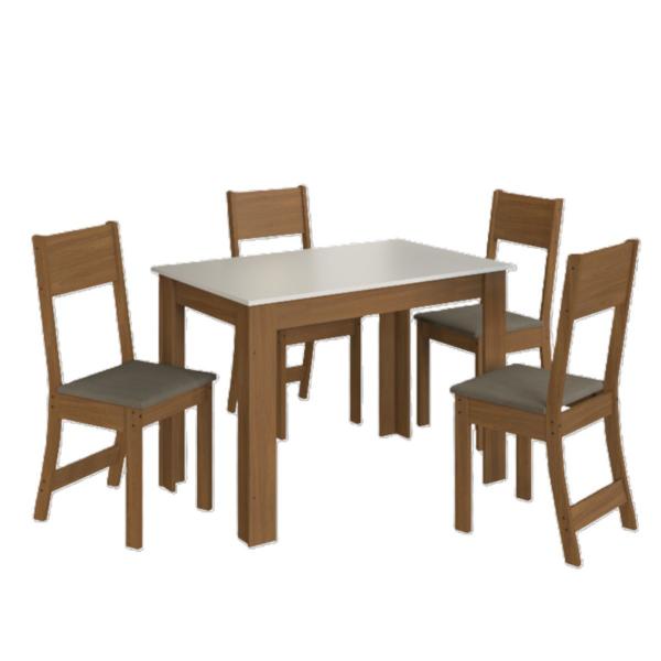 CONJ MESA INDEKES BELGICA 4 CAD 1,08X,068 TP MDF - Imagem 2