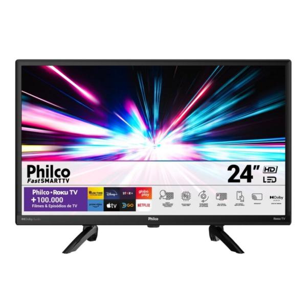 TV 24" PHILCO SMART ROKU LED PTV24G5YR2CP - Imagem 3