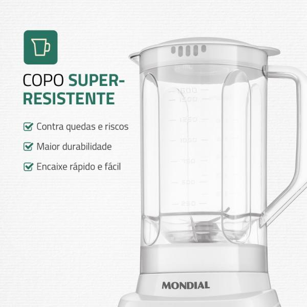 LIQUIDIFICADOR MONDIAL L-97-W - Imagem 3