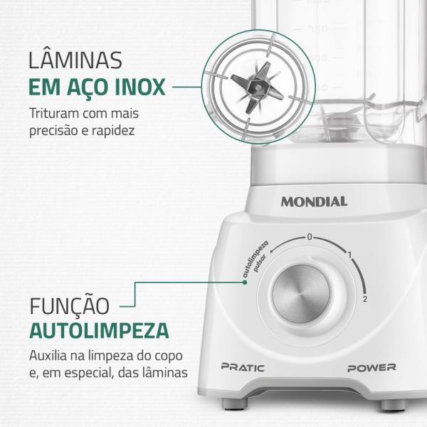 LIQUIDIFICADOR MONDIAL L-97-W - Imagem 5