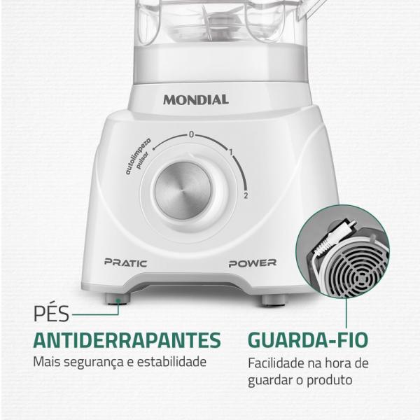LIQUIDIFICADOR MONDIAL L-97-W - Imagem 6