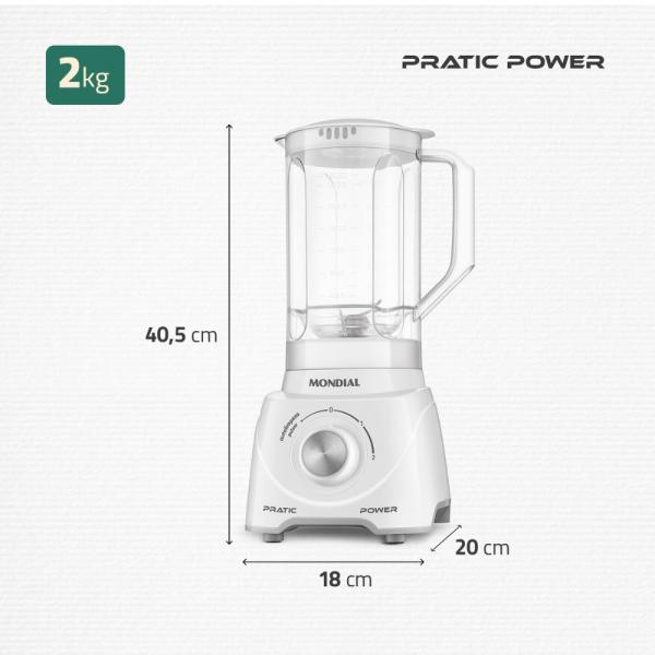 LIQUIDIFICADOR MONDIAL L-97-W - Imagem 7