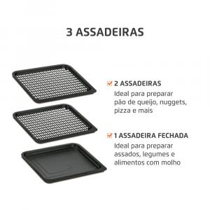 FRITADEIRA MONDIAL AIR FRYER OVEN 12L AFON - Imagem 8