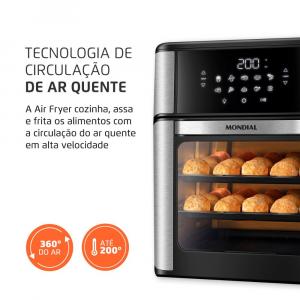 FRITADEIRA MONDIAL AIR FRYER OVEN 12L AFON - Imagem 14