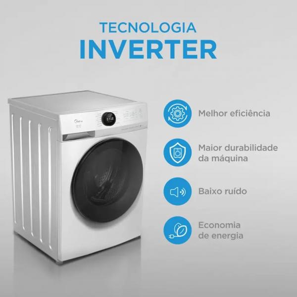 LAVA E SECA MIDEA 11KG MF201D110WB/WK - Imagem 5