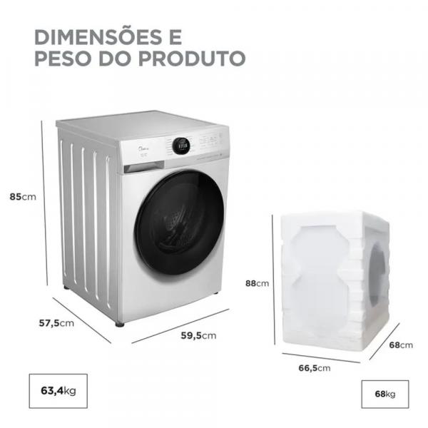 LAVA E SECA MIDEA 11KG MF201D110WB/WK - Imagem 10