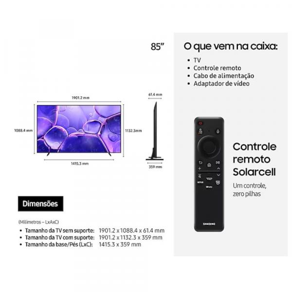 TV 85" SAMSUNG SMART UHD 4K GAMING ALEXA UN85U8600FGXZD - Imagem 5