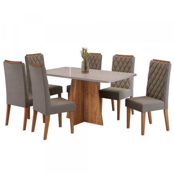 CONJ MESA VIERO LOS ANGELES 6CAD IZA 1,60X80 TP VD - Imagem 2