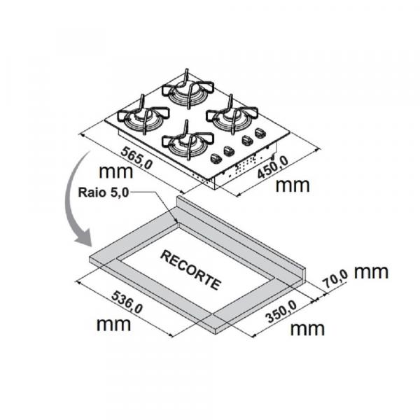 COOKTOP ITATIAIA 4BCS ESSENCIAL - Imagem 5