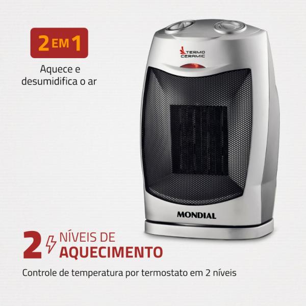 AQUECEDOR MONDIAL A-05 1500W - Imagem 2