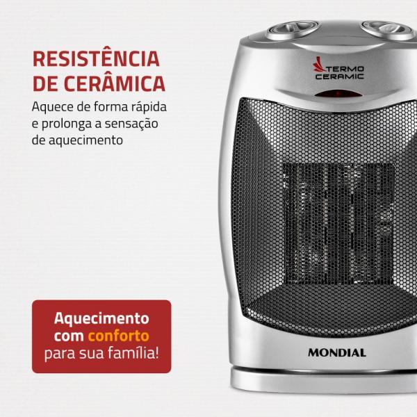 AQUECEDOR MONDIAL A-05 1500W - Imagem 3