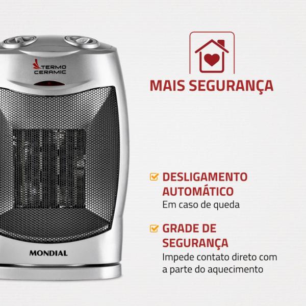 AQUECEDOR MONDIAL A-05 1500W - Imagem 4