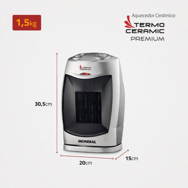 AQUECEDOR MONDIAL A-05 1500W - Imagem 6