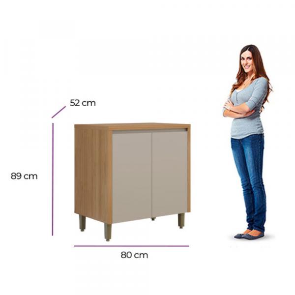 BALCAO LINEA BRASIL ALLURE 80CM C/TAMPO - Imagem 3