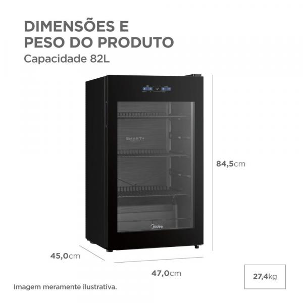 CERVEJEIRA MIDEA F. FREE INVER 82L MDRX150 - Imagem 4