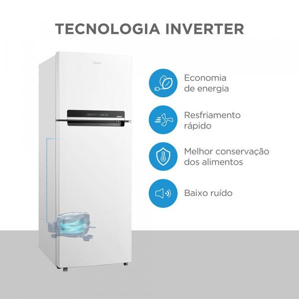 REFRIGERADOR MIDEA F.FREE DUPLEX MD-RT533 INVER 394L - Imagem 5